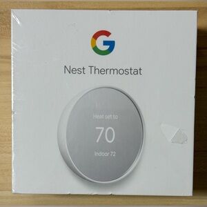 Google Nest Programmable Smart Wi-Fi Thermostat for Home Snow White